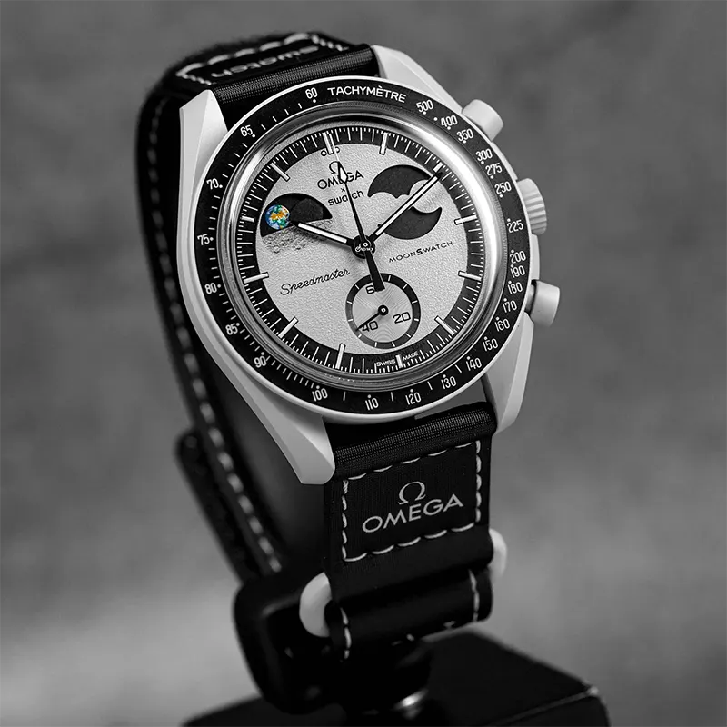 Omega x Swatch MoonSwatch Mission to Earthphase Men's Watch- S033M700